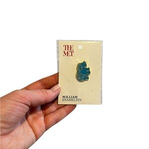 Retired William the Blue Hippo Enamel Pin The Met MMA